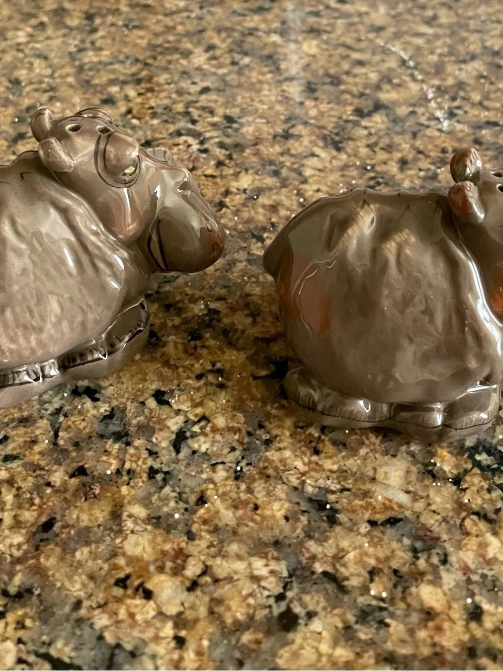 Vintage ceramic hippopotamus